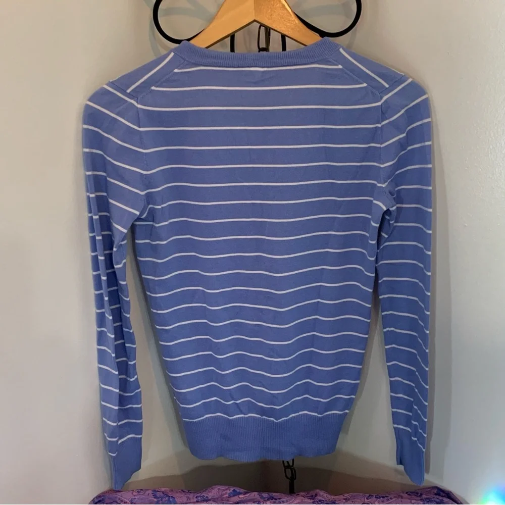 Two J. Crew Factory Periwinkle Sweaters - Picture 5 of 13